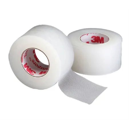 Sparadrap Transpore 3M – 9,14 m x 2,5 cm – Transparent microperforé1434
