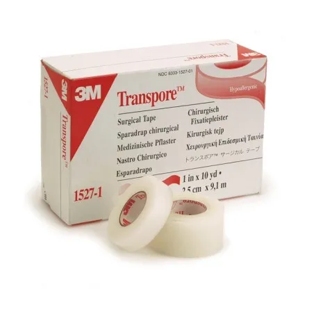 Sparadrap Transpore 3M – 9,14 m x 2,5 cm – Transparent microperforé1435