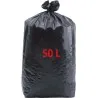 Sac poubelle 50L Tradex gris/noir – rouleau de 101676