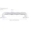 Barre droite ergonomique blanche4336