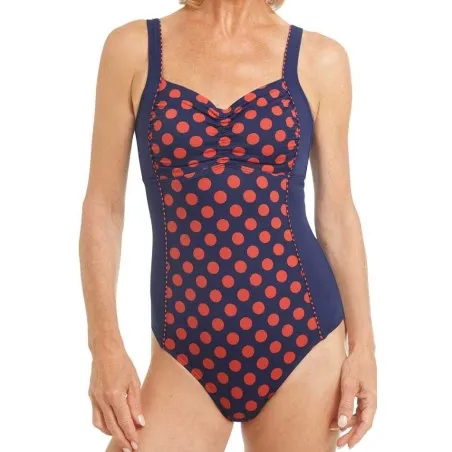 Maillot de bain Alabama Doublé Devant -OP- Marine / Rouille5212