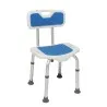 Chaise de douche avec dossier Herdegen bleue5257