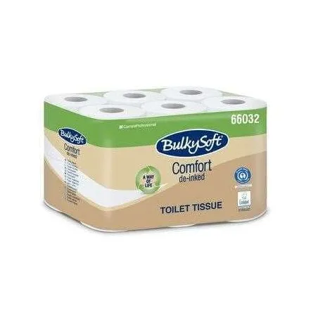 Papier toilette blanc BulkySoft – Lot de 96 rouleaux5275