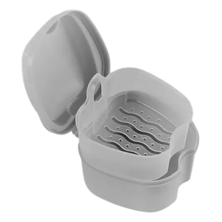 Boite à dentier blanc avec égouttoir5280