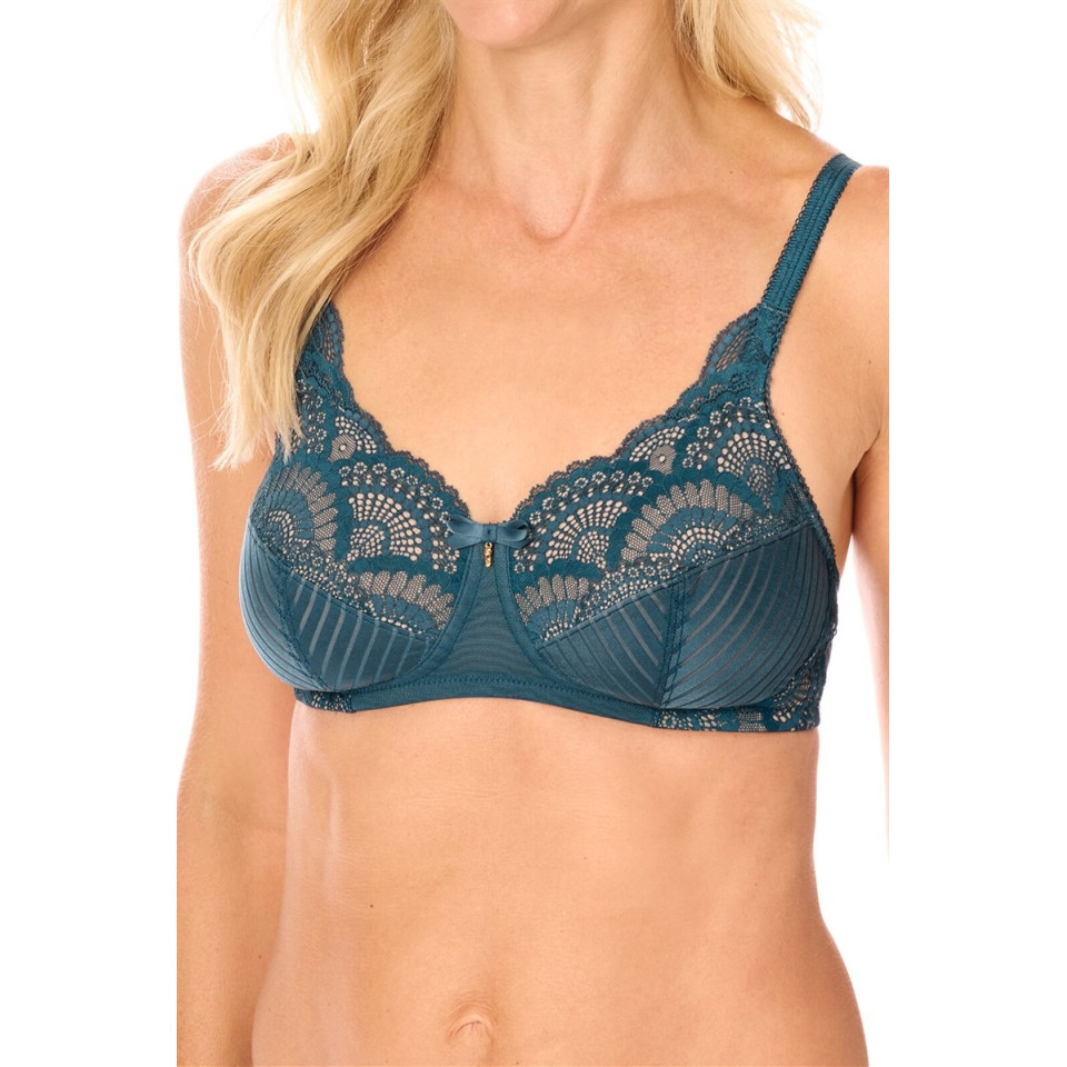 Soutien gorge sans armatures Karolina - bleu canard sable - 100A | Amoena