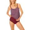 Maillot de bain Apulia Blouson et slip - rouge bordeaux6095