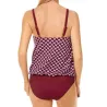 Maillot de bain Apulia Blouson et slip - rouge bordeaux6096