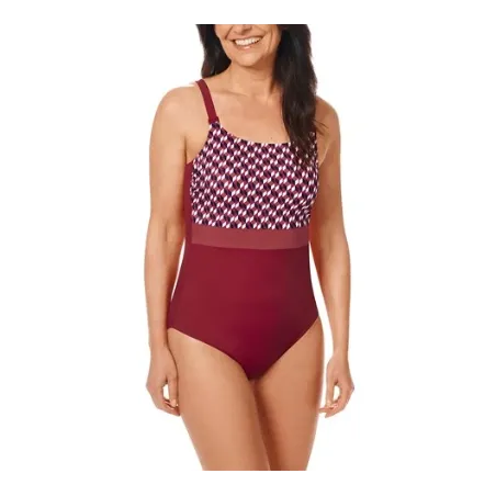 Maillot de bain APULIA OP - rouge bordeaux6101