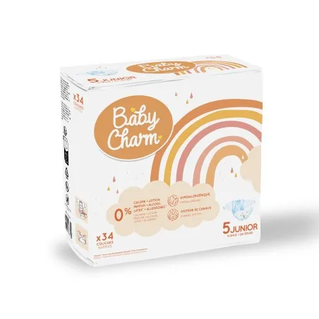 Couches bébé Babycharm 11 à 16 kg Junior N°56258