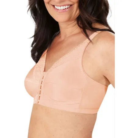 Soutien-gorge Nancy sans armatures Ouvert Devant Blush6679