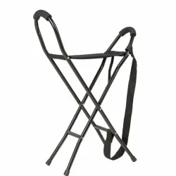 Canne-siège avec assise en...