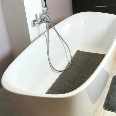 Tapis Antidérapant pour baignoire Antigua 100x40cm gris7287