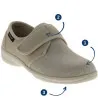 Chaussure orthopédique souple CHUT Manille beige7339