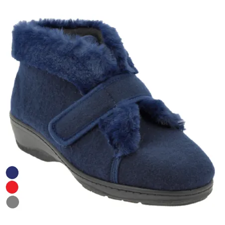 Chaussons orthopédiques Femme Plume bleu7504