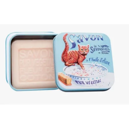 Savon Fleur de Coton en boîte métal – 100 g8052
