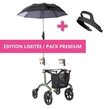 Rollator Saljol Allround + Parapluie inclus + Sangle dorsale8223