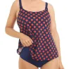 Maillot de bain 2 Pièces - Alabama - Marine Rouille (Tankini + Slip)8385