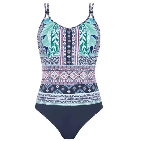 Maillot de bain 1 Pièce - Bohos Vibes Ethnique ( Bleu )8391