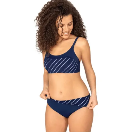 Maillot de bain 2 Pièces - Timeless Chic - Marine Blanc8401