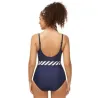 Maillot de bain 1 Pièce - Infinity Pool Rayé - Bleu8420