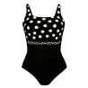 Maillot de bain 1 Pièce - Melilla - Noir et Blanc8446