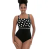 Maillot de bain 1 Pièce - Melilla - Noir et Blanc8447