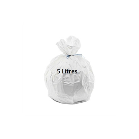 Sac poubelle 5L Socoldis blanc – rouleau de 508479