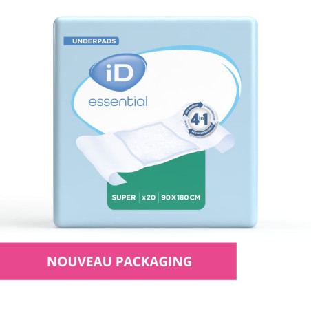 Alèses iD Essential Underpads Super 90×180 cm8587