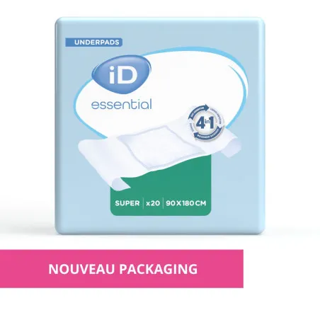 Alèses iD Essential Underpads Super 90×180 cm8587