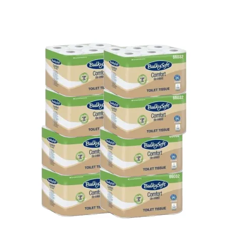 Papier toilette blanc BulkySoft – Lot de 96 rouleaux8671