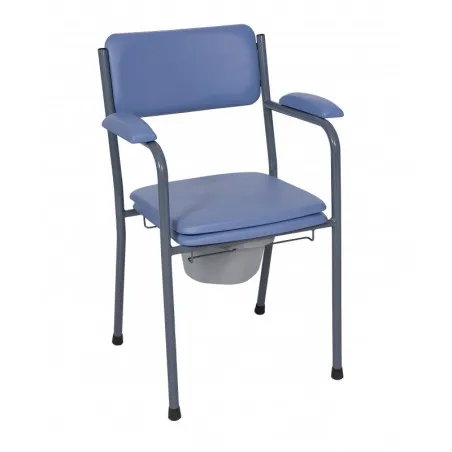 Chaise percée GR 10 – Fauteuil garde-robe, chaise toilette, hauteur fixe8698