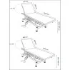 Divan d’examen électrique Caix 2 plans – Largeur 670 ou 800 mm8926