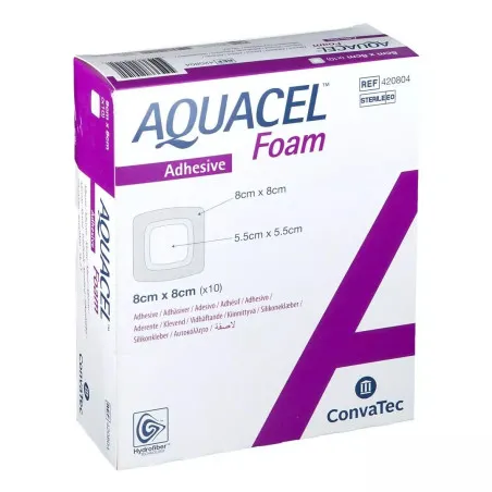 Pansement Aquacel Foam Adhésif 8x8cm8991