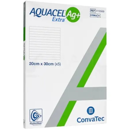 Pansement AQUACEL Ag+ Extra 20 x 30 cm – Boîte de 59056