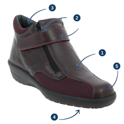 Bottines CHUT Soizic bordeaux