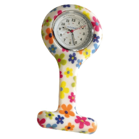 Montre trotteuse infirmière à motifs9434