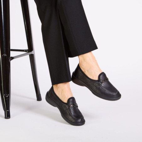 Mocassin femme Maria  Noir9509